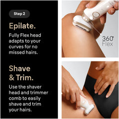 Braun Silk-épil 9 Flex SkinSpa 9-481 3D epilator Wet & Dry