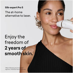 Braun Silk·expert Pro 5 IPL: Alternative to Laser Hair Removal with 4 Caps and Vanity Case, PL5347