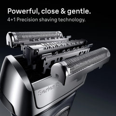 Braun Electric Shaver Head Replacement Part 83m Silver, Compatible with Series 8 Electric Razors for Men