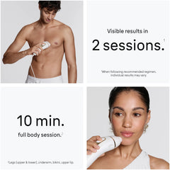 Braun Smart IPL, Silk·Expert Pro 5: At Home Alternative to Laser Hair Removal with 4 Caps, Facial Hair Trimmer, and Vanity Case, IPL5442