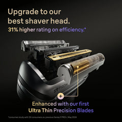 Braun Series 9 Shaver Replacement Head Part 94M, Compatible with All Series 9 Electric Shavers