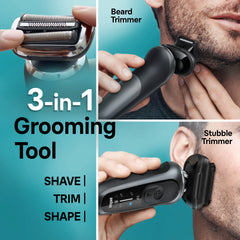 Electric Shaver with Beard and Stubble Trimmer Series 7, 7085cc