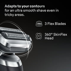 Braun Electric Shaver Head Replacement Part 74s Silver, Compatible with Series 7 Electric Razors for Men