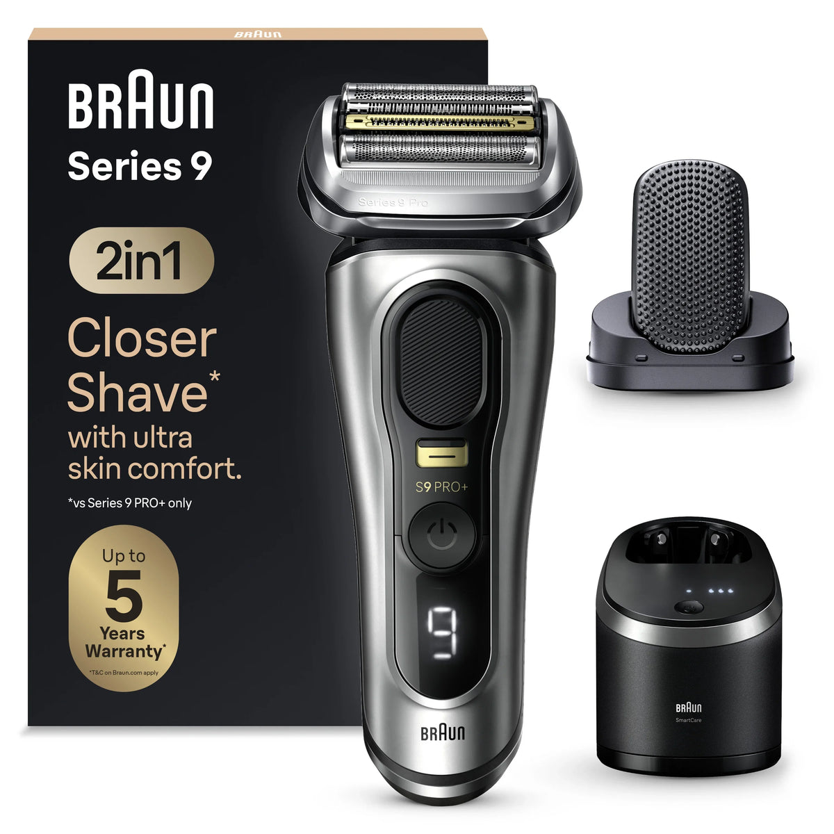 Series 9 PRO+ Electric Shaver with  6-in-1 SmartCare Center, ProComfort Head, 9597cc