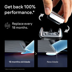 Braun Electric Shaver Head Replacement Part 83m Silver, Compatible with Series 8 Electric Razors for Men